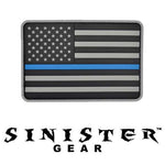 Sinister Gear "Thin Blue Line" PVC Patch - Blue