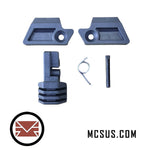 EMF100 MCS100 Detent Plate Left/Right + Magazine Release Lever + Spring + Pin (Black)