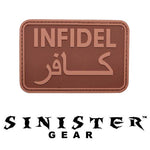 Sinister Gear "Infidel" PVC Patch - Brown