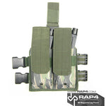 M4/M16 DMAG & Helix Magazine Leg Pouch (Tiger Stripe) Clearance Item