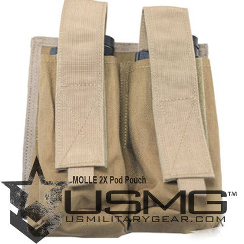 TAN MOLLE  Double Pod Pouch