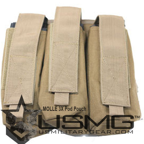 TAN MOLLE  Triple Pod Pouch