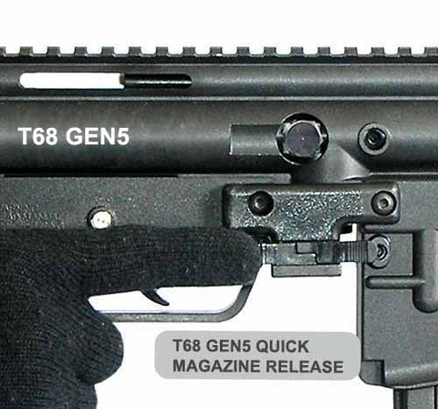 T68 Gen5/Milsig Paintball Gun Quick Magazine Release