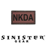 Sinister Gear "NKDA" PVC Patch - Red