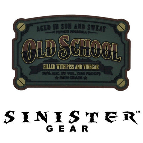 Sinister Gear "Old School" PVC Patch - Dark