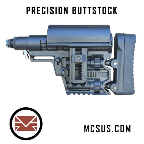 Solid Remote Adapter With Tactical Modular Precision Sniper Buttstock (Universal)