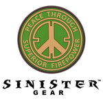 Sinister Gear "Peace" PVC Patch - Green