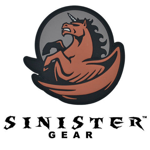 Sinister Gear "Pegasus" PVC Patch - Light Red