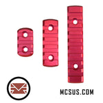 Picatinny Rail For M-LOK Handguard (Red) Option: 1.5 Inch, 2.5 Inch 4 Inch