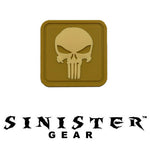 Sinister Gear "Punisher Pendant" PVC Patch - Tan/Desert