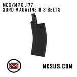 SIG Sauer MCX/MPX .177 caliber, 30RD MAGAZINE and 3 BELTS