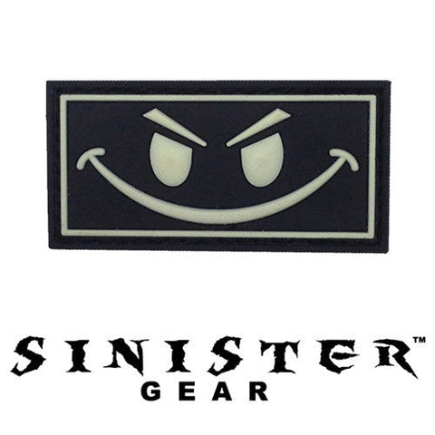 Sinister Gear "Smile" PVC Patch - SWAT (Glows in the Dark)