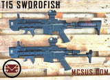 Custom T15 Swordfish Paintball Gun