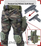 OLIVE DRAB Tactical Leg Holster Left Hand Large