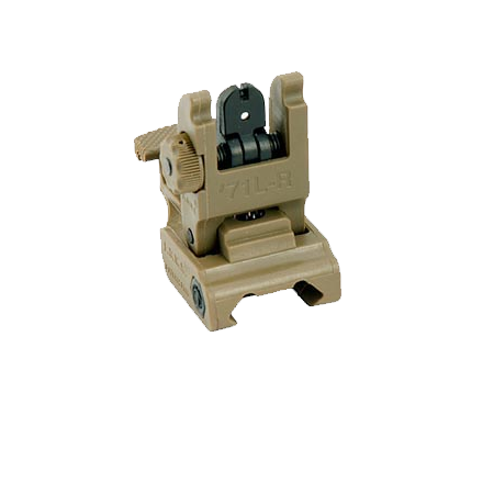 Tan Tactical Flip Up Sight (Rear)