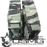 MOLLE Double Advanced Sidearm Magazine Pouch (Tiger Stripe) Clearance Item