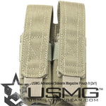 MOLLE Double Advanced Sidearm Magazine Pouch (Tan) Clearance Item