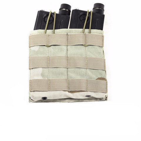 MOLLE Double M4\M16 Magazine Pouch (Desert Camo)