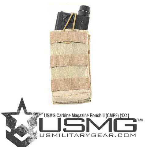 MOLLE Single M4 DMAG & Helix Magazine Pouch (Desert Camo)