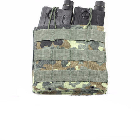 MOLLE Double M4\M16 Magazine Pouch (German Flecktarn)