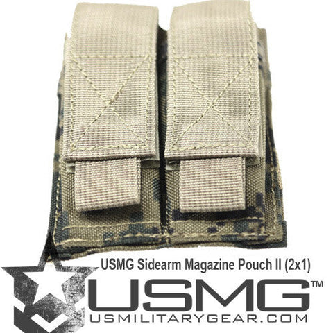 MOLLE Double Sidearm Magazine Pouch (MARPAT) Clearance Item