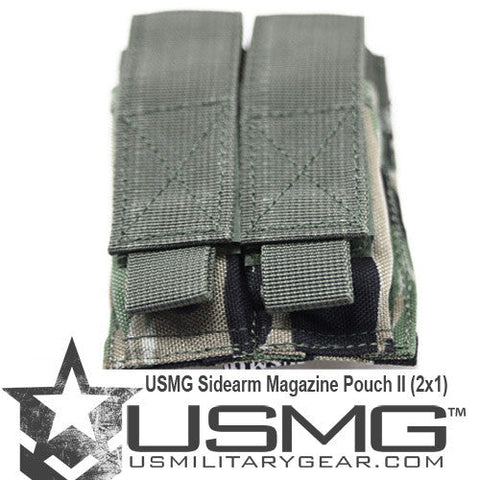 MOLLE Double Sidearm Magazine Pouch (Tiger Stripe) Clearance Item