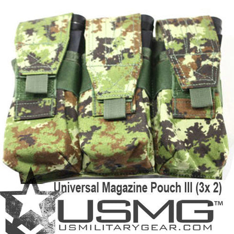 MOLLE HELIX Triple Universal Magazine Pouch (Italian Camo)