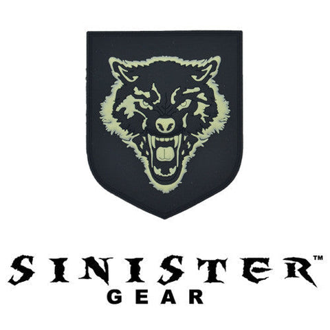 Sinister Gear "Wolf" PVC Patch - SWAT (Glows in the Dark)