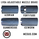 LVOA ADJUSTAbLE MUZZLE Brake (7/8 muzzle threads)