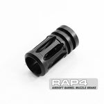 Black Metal M4 Bird Cage Muzzle Brake for .43 Cal