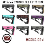 AR15/M4 OverMolded Mil-Spec Buffer Carbine Buttstock