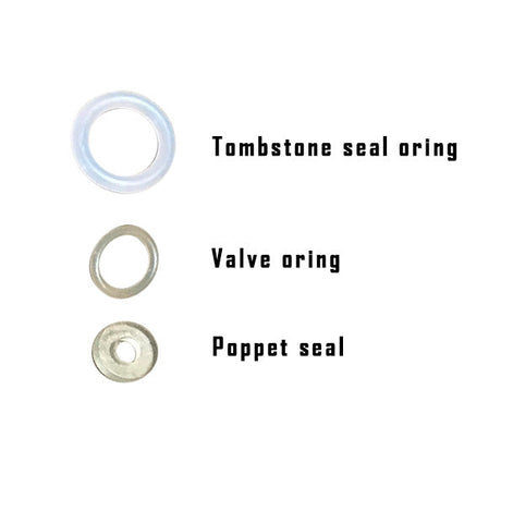 Bolt/Blizzard/Tornado/Storm/Vortex Valve Seal Kit (Braided hose version)