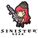 Sinister Gear "Girl w/Gun" PVC Patch