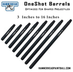 Hammerhead OneShot FS/Shaped Rounds Optimized Rifled Barrel (Valken M17 CQMF Milsig M17 M5 Length 3 Inches to 16 inches)