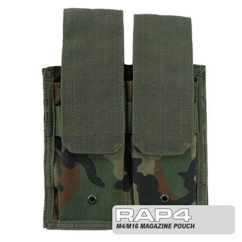 M4/M16 Magazine Pouch for Strikeforce/Tactical Ten Vest (Woodland) Clearance Item