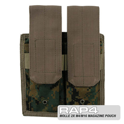 MOLLE Double M4 DMAG & Helix Magazine Pouch (MARPAT) Clearance Item