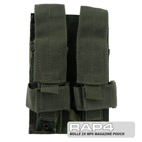 British DPM MOLLE Double MP5 Magazine Pouch (Clearance Item)