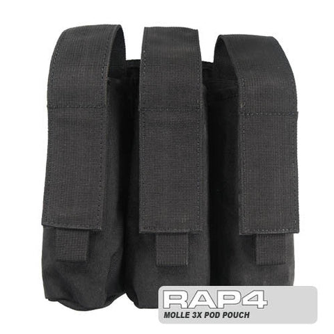 BLACK MOLLE  Triple Pod Pouch