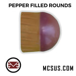 Shaped .68 Cal Peppershot PAVA Pepper Filled Live Agent Less Lethal Rounds (Tube of 13)