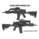 Tacamo G36 Hopper Paintball Gun with Tippmann Cyclone Feed